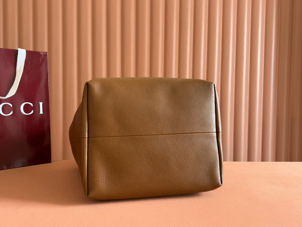 Gucci Totissima 30cm Tote Bag Brown Calfskin 248126