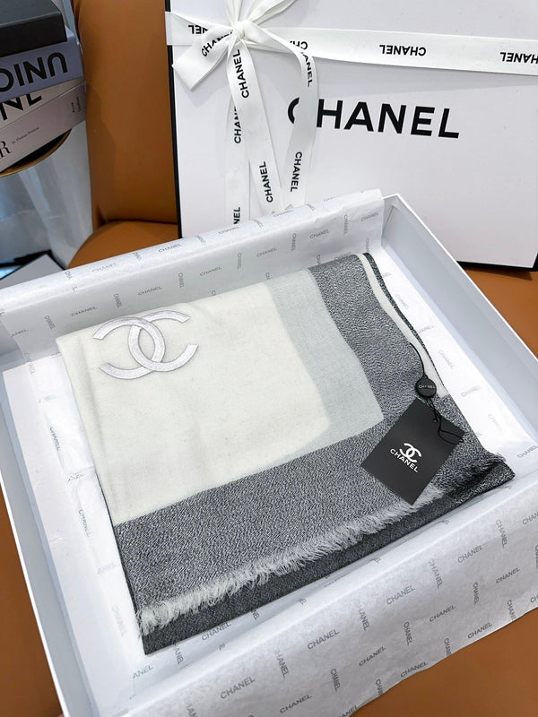 CC Scarf 200 CM In Grey Mix White Cashmere  416880