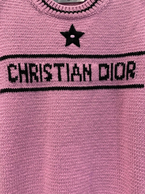 CD 25 Lucky Star Knit Top Pink Sheep wool