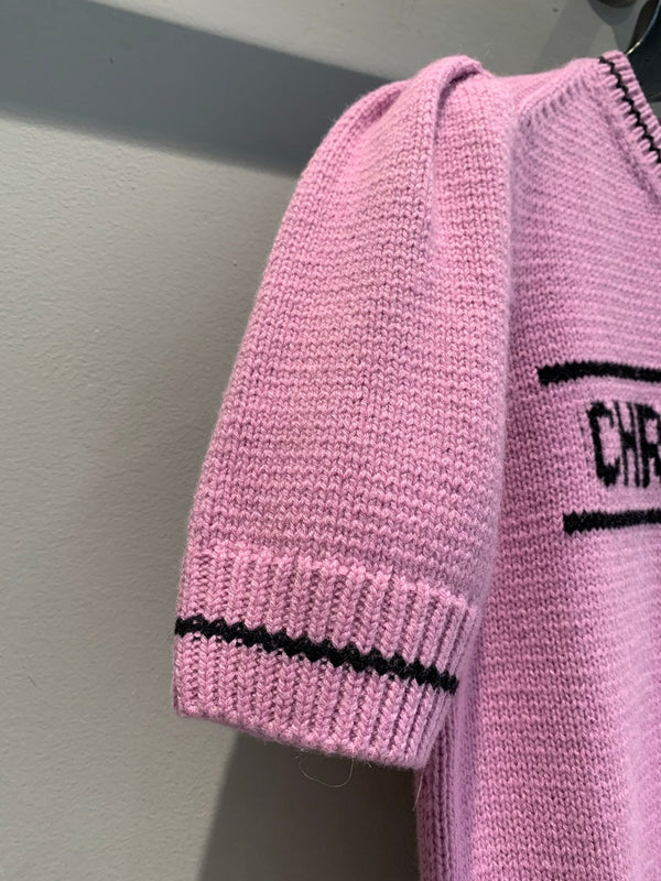 CD 25 Lucky Star Knit Top Pink Sheep wool