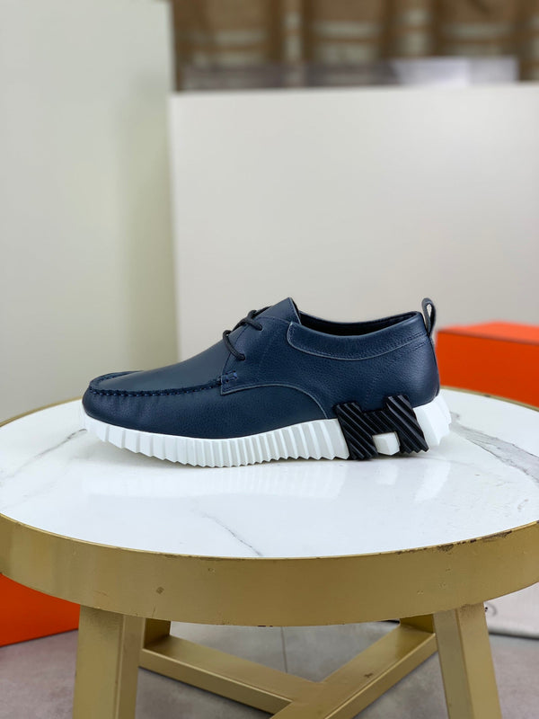 HM INCREASE SNEAKER NAVY CALFSKIN