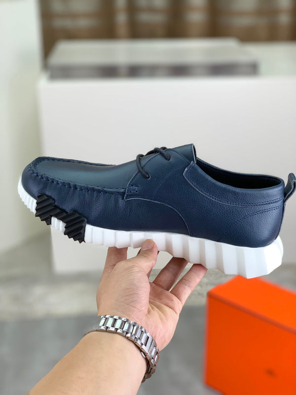 HM INCREASE SNEAKER NAVY CALFSKIN