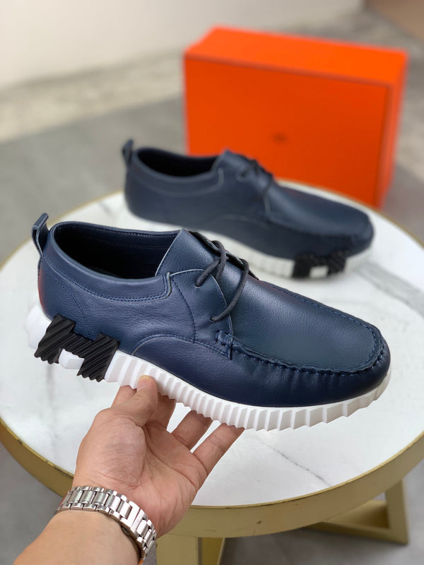 HM INCREASE SNEAKER NAVY CALFSKIN