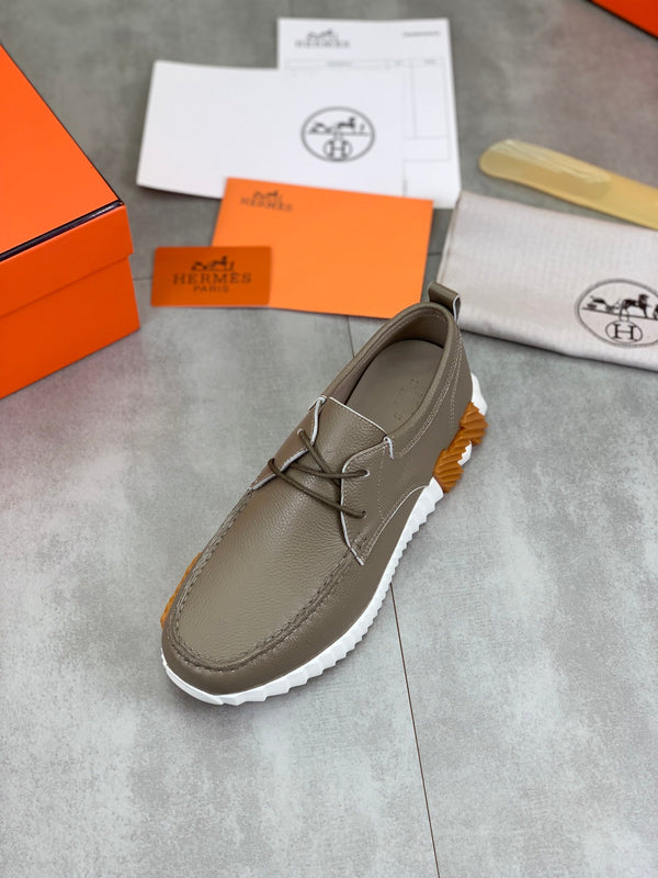 HM INCREASE SNEAKER TAN CALFSKIN