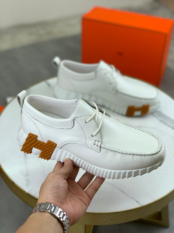 HM INCREASE SNEAKER WHITE CALFSKIN