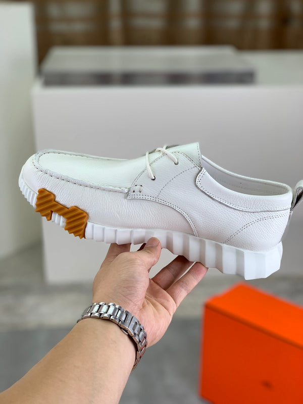 HM INCREASE SNEAKER WHITE CALFSKIN