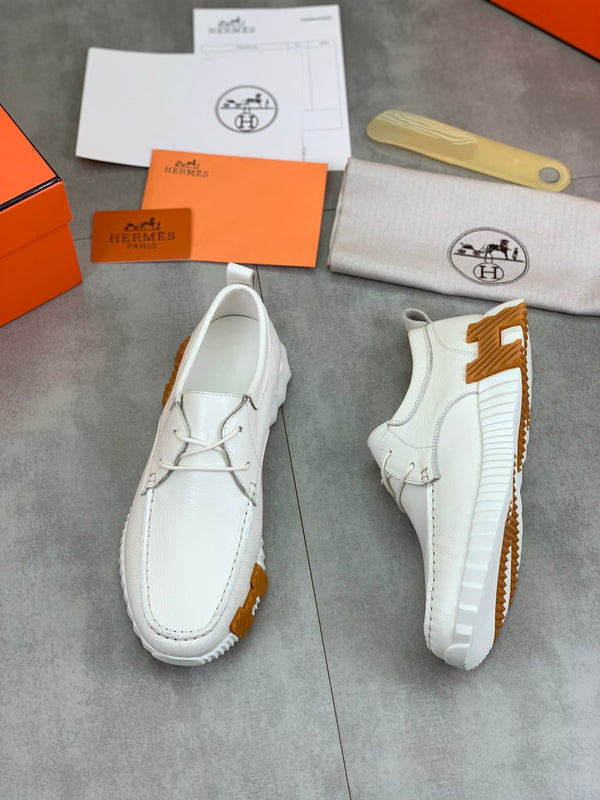 HM INCREASE SNEAKER WHITE CALFSKIN