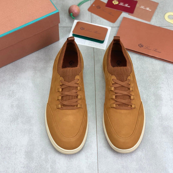 LP SOHO WALK TRAINERS IN MUSTARD SUEDE