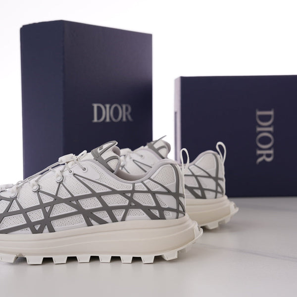 CD B31 SNEAKER WHITE AND GRAY MESH FABRIC