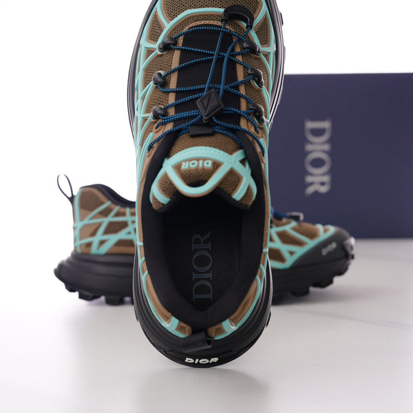 CD B31 SNEAKER BROWN AND MINT MESH FABRIC