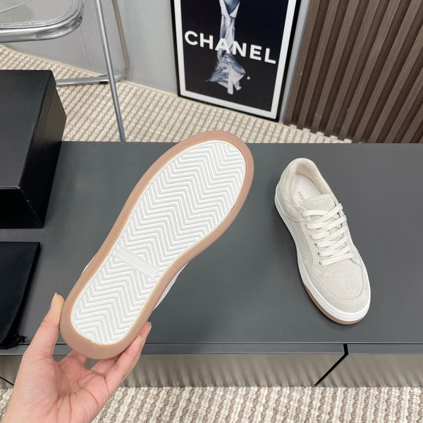 SNEAKERS SL/61 IN CAMOSCIO GRIGIO CHIARO