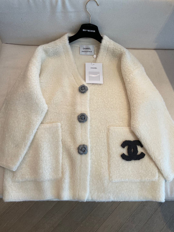 CC Cardigan Biege Wool