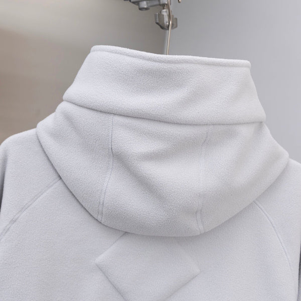 C. Goose Bomber Jacket Light Grey Lambswool 0015