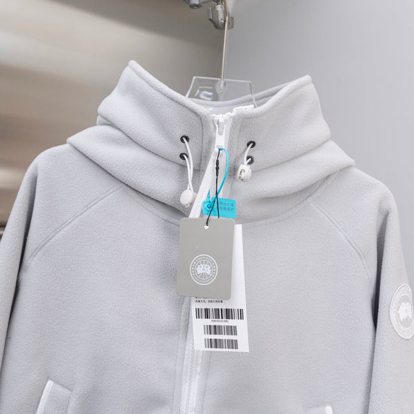 C. Goose Bomber Jacket Light Grey Lambswool 0015