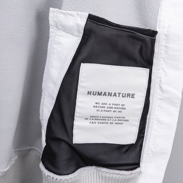 C. Goose Bomber Jacket Light Grey Lambswool 0015