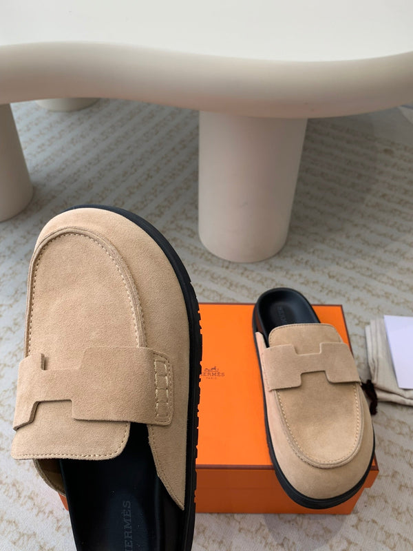 G0 MULE ROSA PASTELLO CAMOSCIO