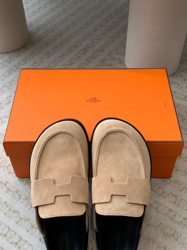 G0 MULE ROSA PASTELLO CAMOSCIO