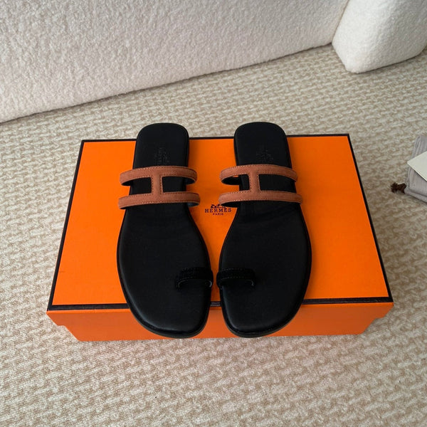 SANDALI GEORGIA IN PELLE DI VITELLO MISTA MARRONE NERO