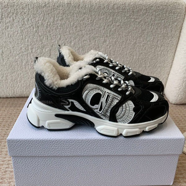 CD Chrono Sneaker In Black Mesh Fabric 998702