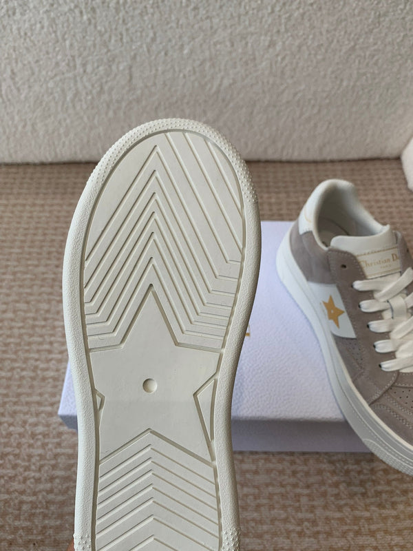 CD Star Platform Sneaker In Light Brown Grey Suede 998718