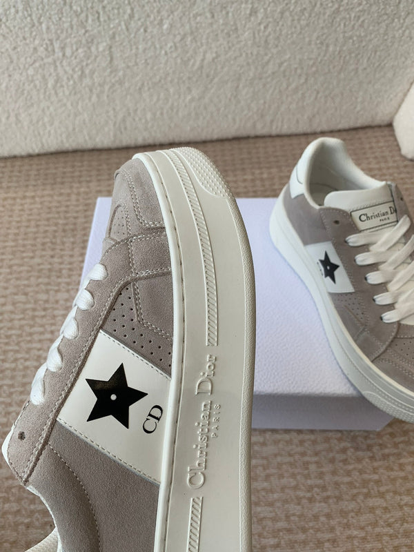 CD Star Platform Sneaker In Light Brown Grey Suede 998720