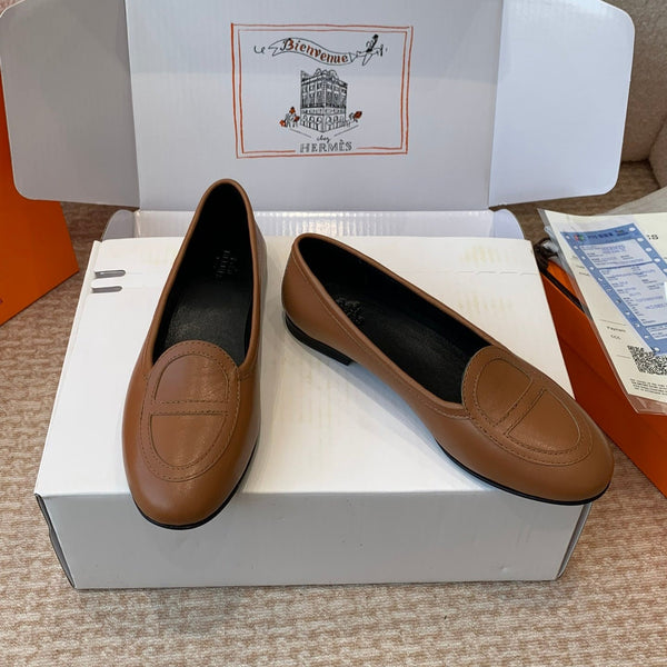HM Julia Loafer In Brown Lambskin 997931