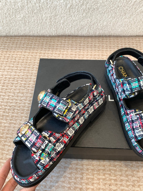 DAD SANDAL IN COLORFUL FABRIC