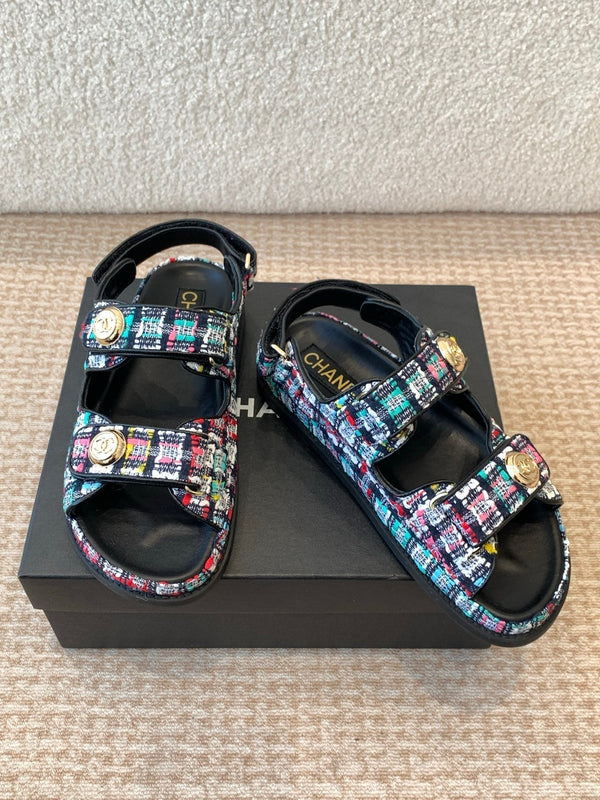 DAD SANDAL IN COLORFUL FABRIC