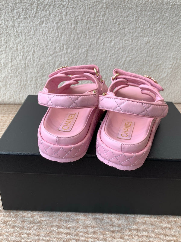 SANDALO DAD IN PELLE DI VITELLO ROSA PALLIDO