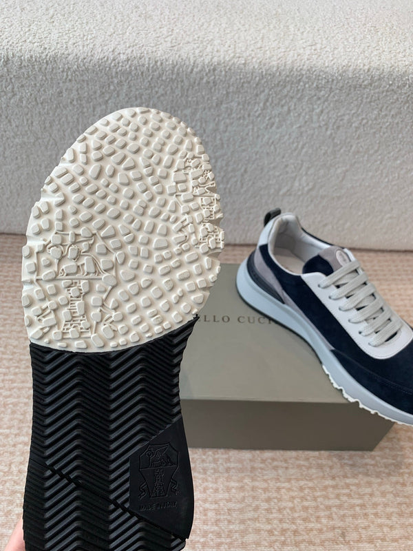 CL 25C Brunello Cucinelli Navy Blue Sneaker Suede 298883