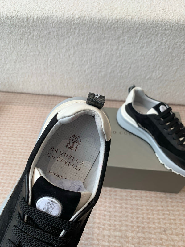 CL 25C Brunello Cucinelli Black Sneaker Suede 298884