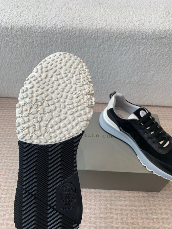 CL 25C Brunello Cucinelli Black Sneaker Suede 298884