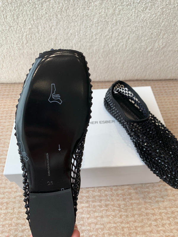 Ballerine CL 25 in rete nera Hot Diamond 345529