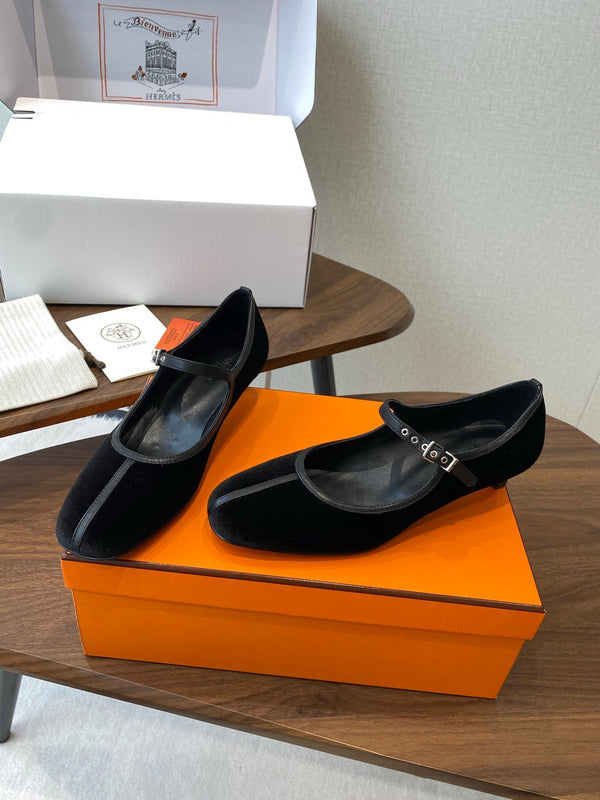 HM 25s Mary Jane 40mm Black Velvet 422567