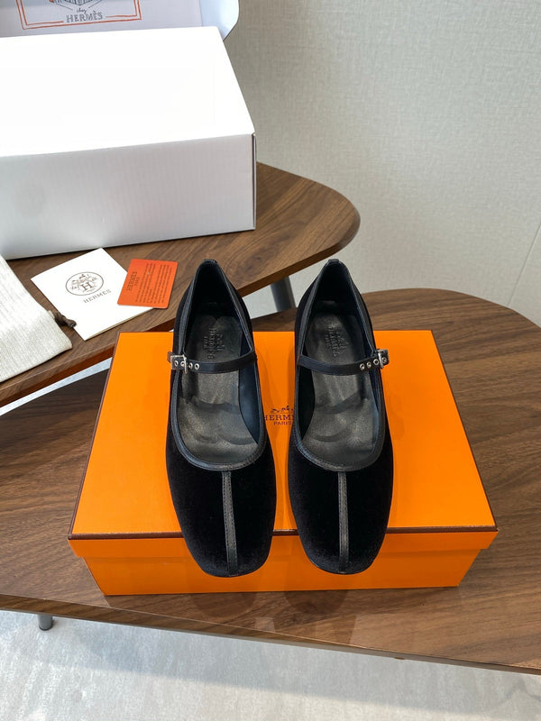 HM 25s Mary Jane 40mm Black Velvet 422567