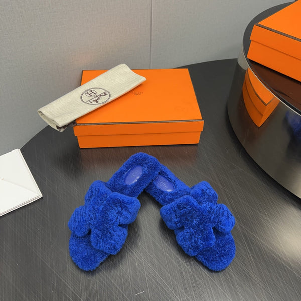 HM Oran Sandal Dark Blue Wool  952304