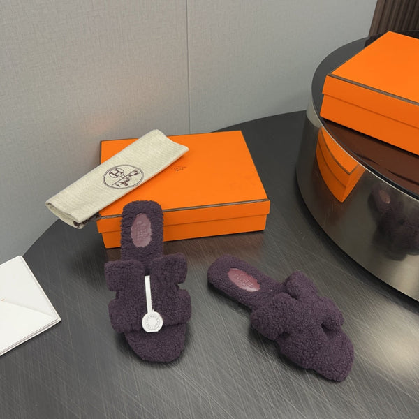 HM Oran Sandal Deep Purple Wool  952306