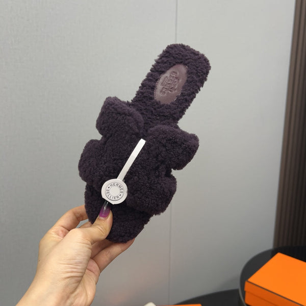 HM Oran Sandal Deep Purple Wool  952306