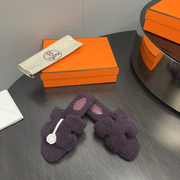 HM Oran Sandal Deep Purple Wool  952306