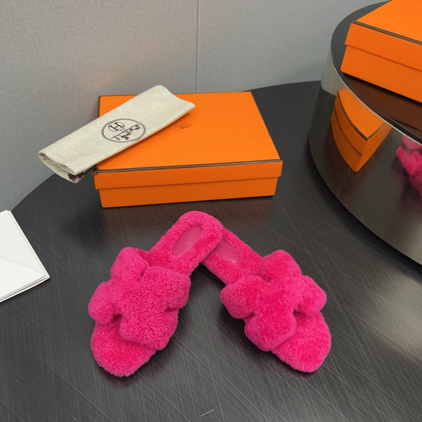 HM Oran Sandal Deep Pink Wool  952310