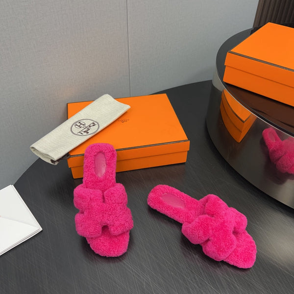 HM Oran Sandal Deep Pink Wool  952310