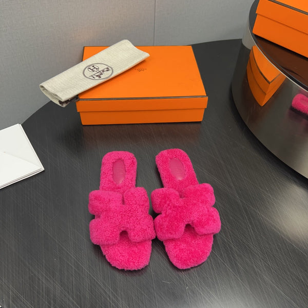 HM Oran Sandal Deep Pink Wool  952310