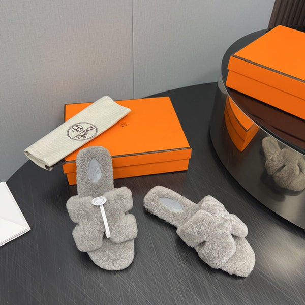 HM Oran Sandal Grey Wool  952314