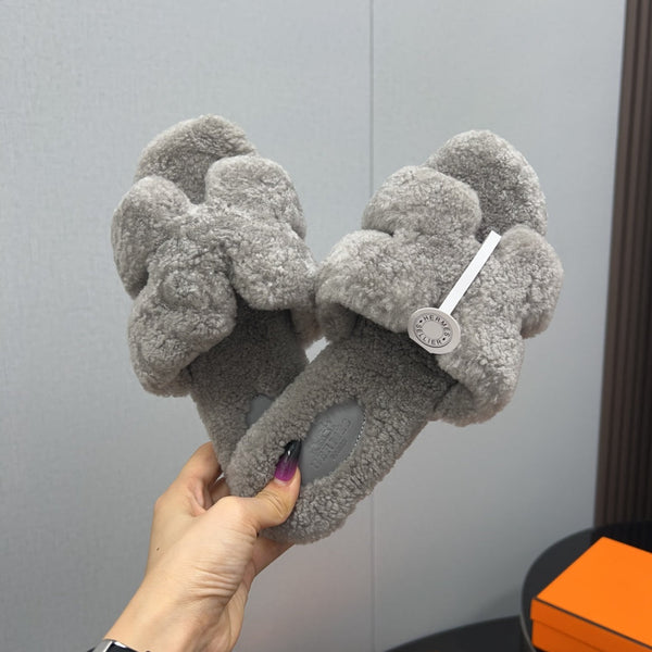 HM Oran Sandal Grey Wool  952314