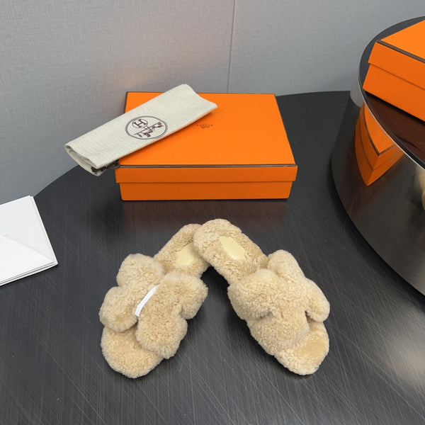 HM Oran Sandal Beige Wool 952318