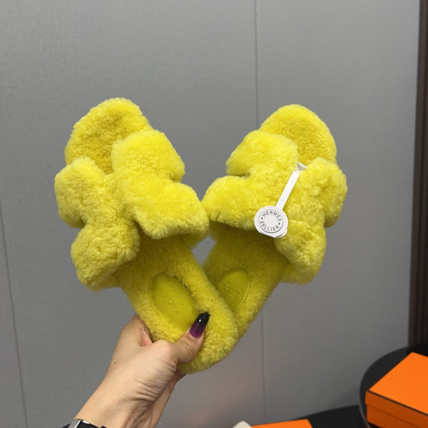 HM Oran Sandal Yellow Wool 952336