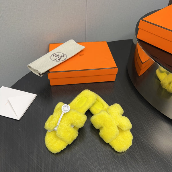 HM Oran Sandal Yellow Wool 952336