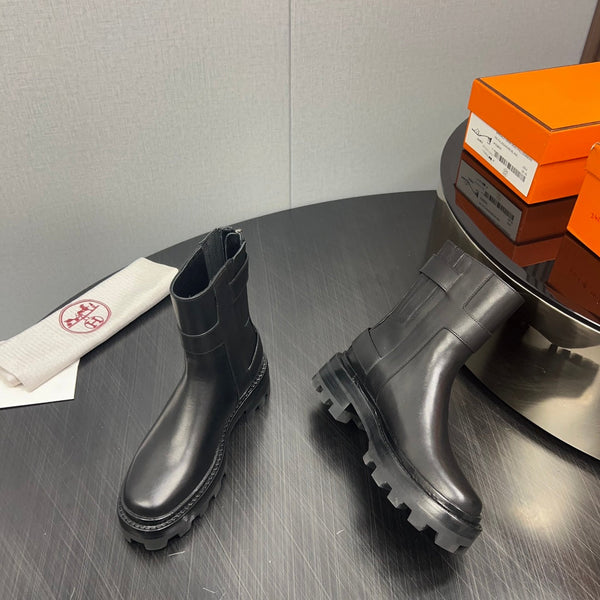 HM Jaimy Ankle Boot 30mm In Black Cowhide 952473