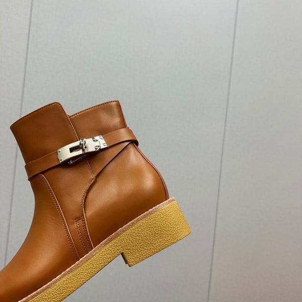 HM History Ankle Boot 30mm Brown Cowhide 952481