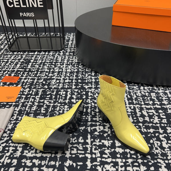 HM Vegas Ankle Boot 75mm Yellow Cowhide 952374